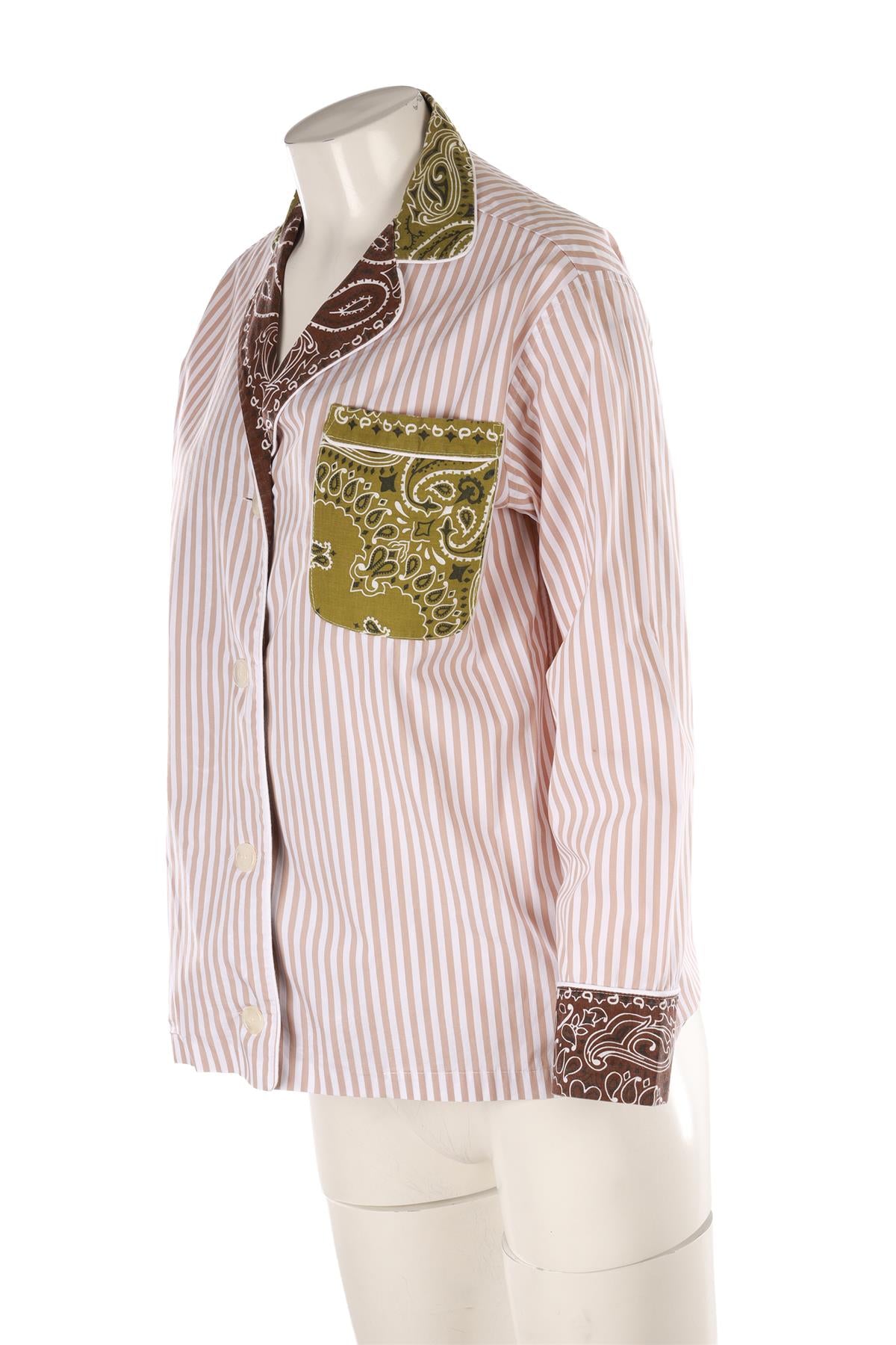 CALL IT BY YOUR NAME BEIGE COTTON SHIRT MEDIUM
