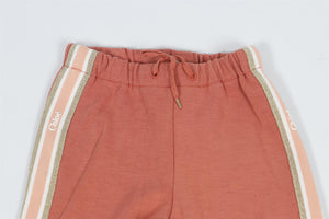 CHLOÉ  TERRACOTA BABY GIRLS JERSEY PANTS 18 MONTHS