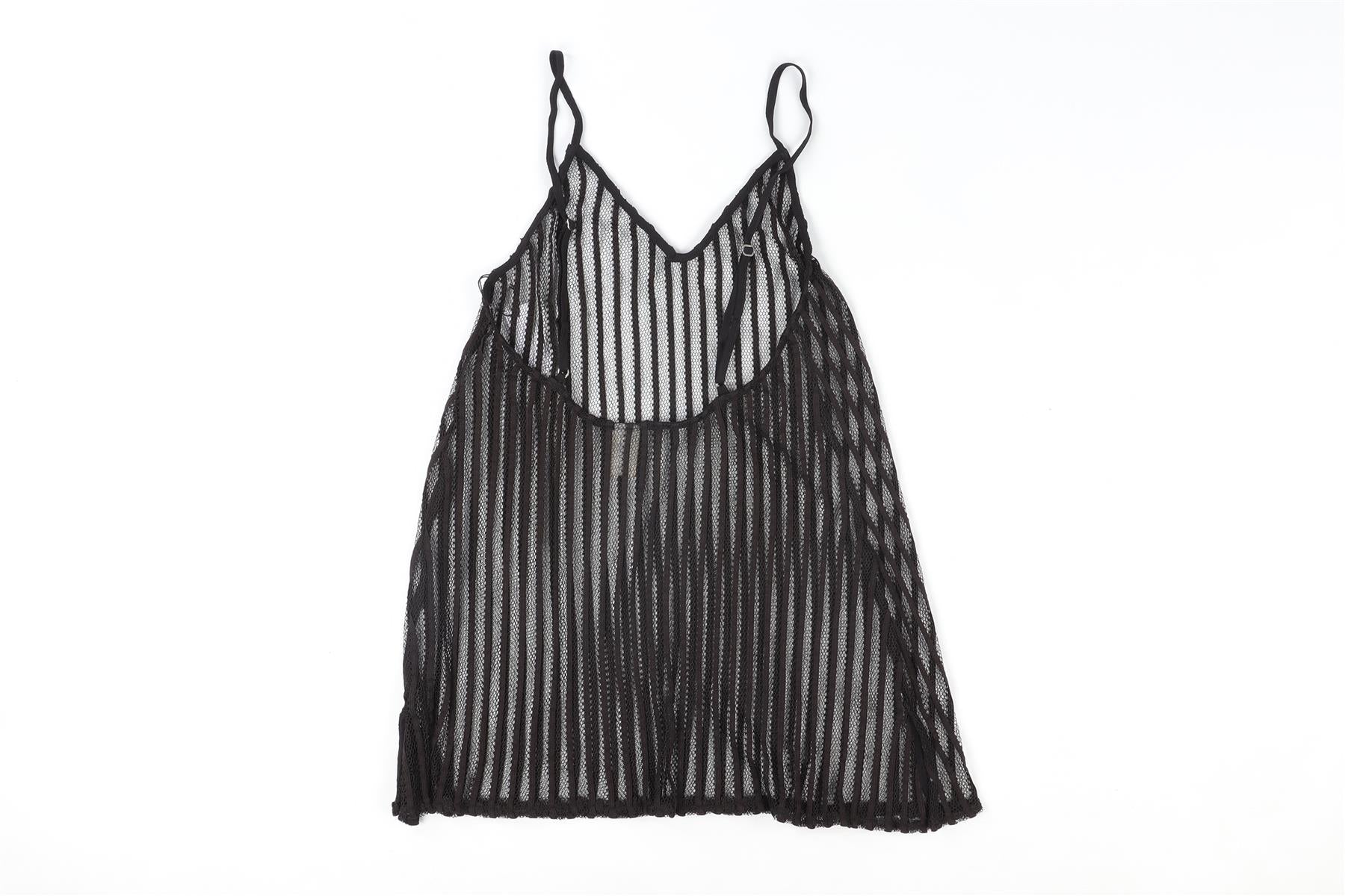 JADE SWIM BLACK CROCHET TOP UK 6