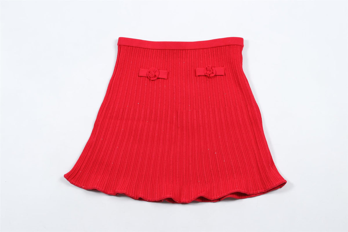 SELF-PORTRAIT RED KIDS GIRLS SKIRT 10-12 YEARS