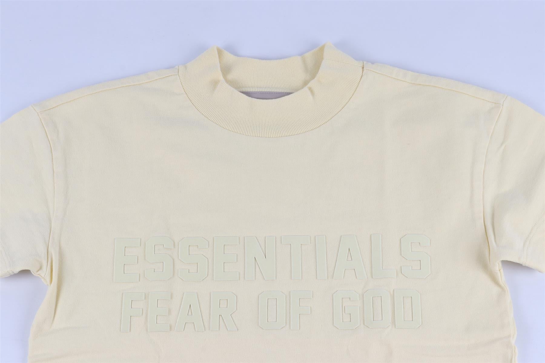 ESSENTIALS YELLOW KIDS BOYS T-SHIRT 6-7 YEARS