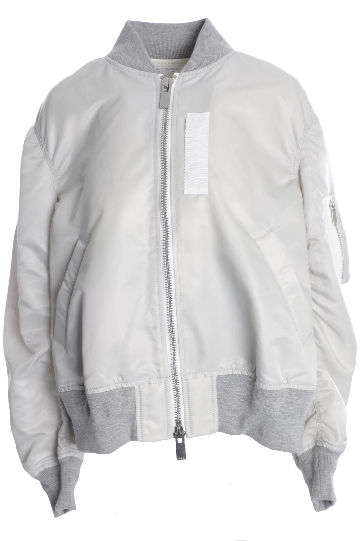 SACAI GREY SHELL JACKET UK 8