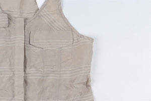 T BY ALEXANDER WANG TAUPE WOVEN PLAYSUIT XSMALL