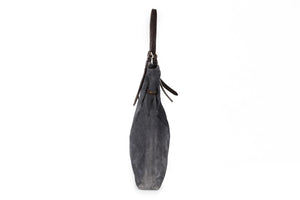 TOMAS MAIER NAVY SUEDE TOTE BAG