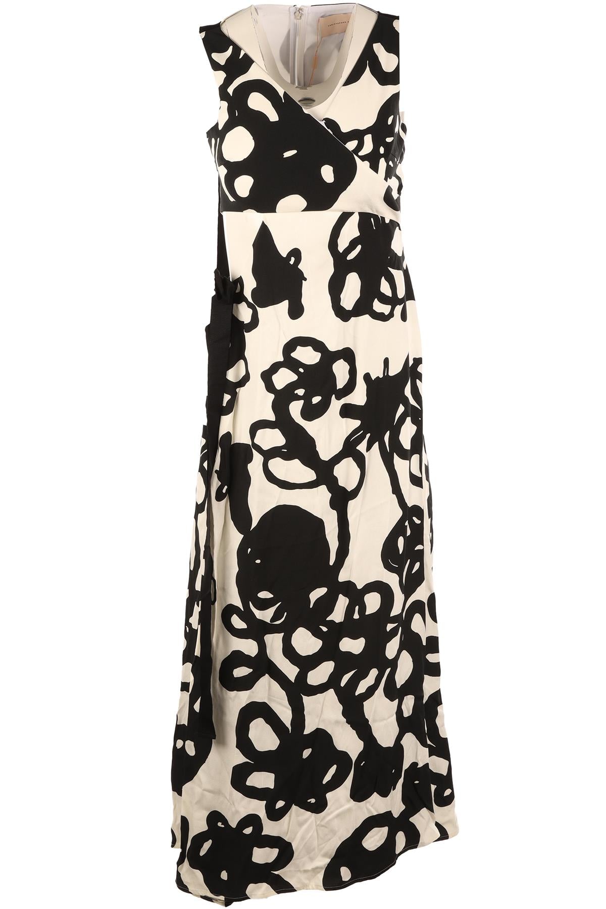 CHRISTOPHER KANE IVORY CREPE MAXI DRESS UK 8