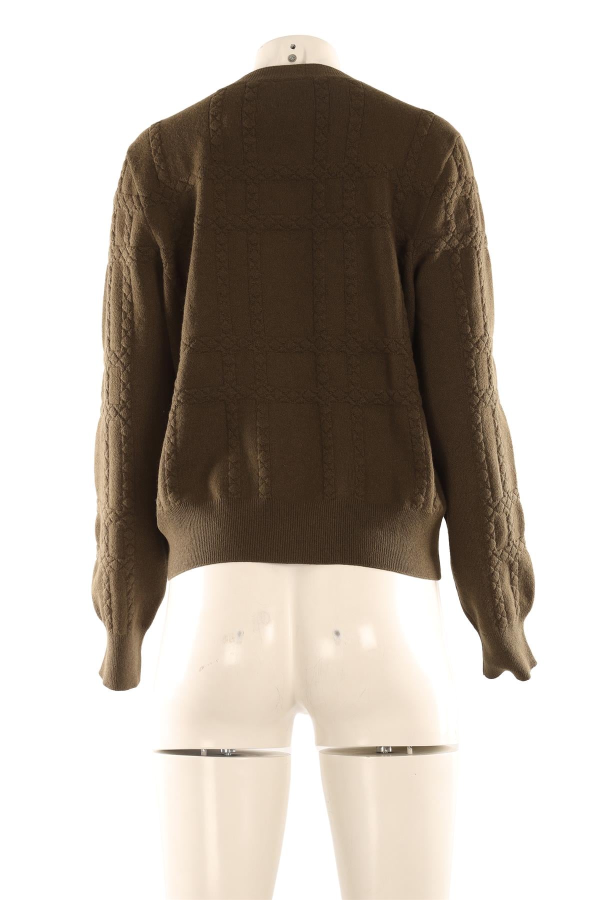 BOTTEGA VENETA GREEN CASHMERE SWEATER IT 46 UK 14