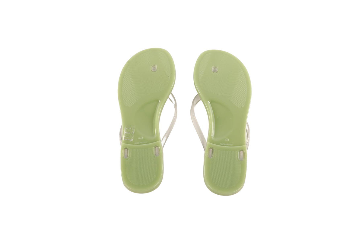 CHRISTOPHER ESBER GREEN RUBBER FLIP FLOPS EU 40 UK 7 US 10