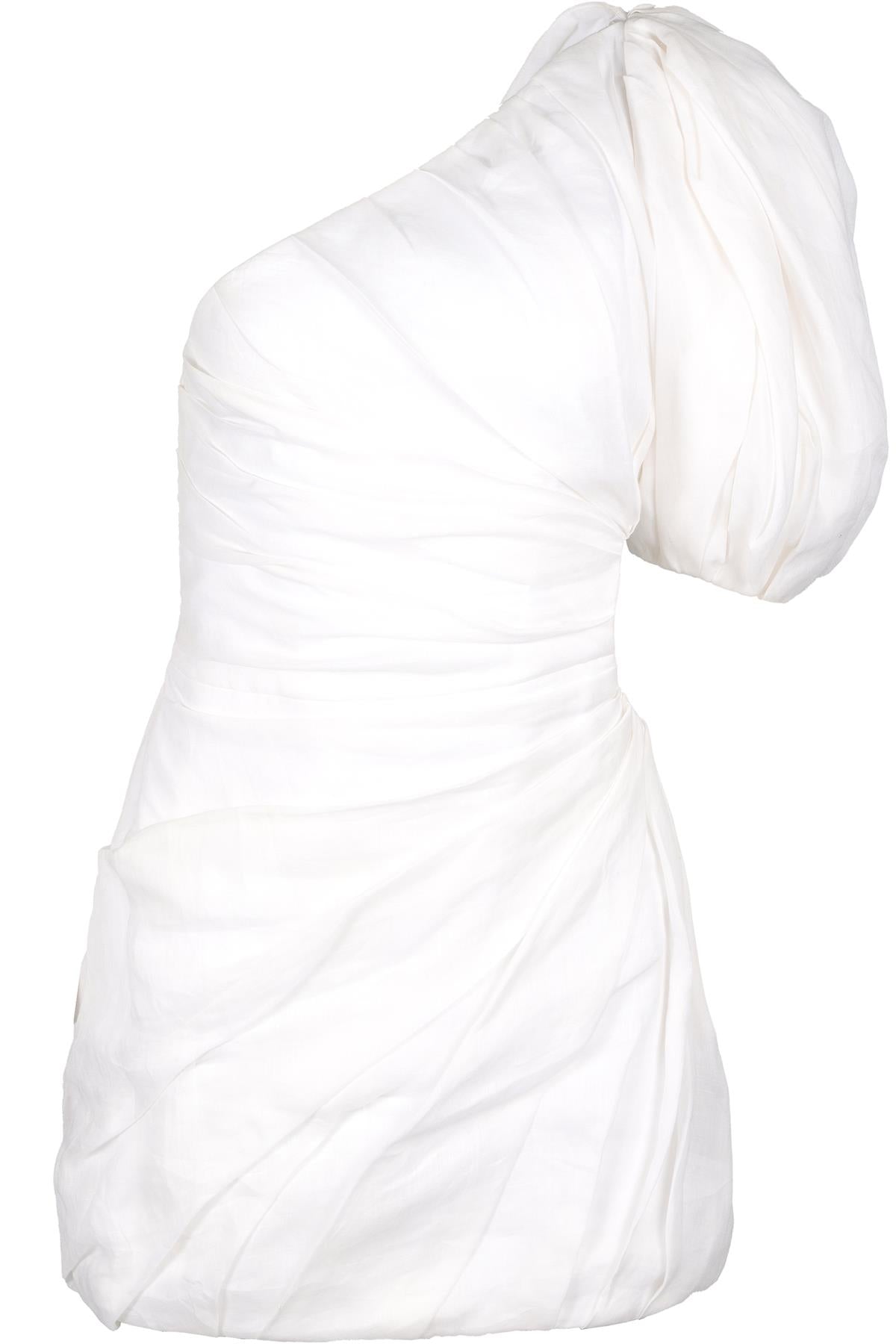 CHLOÉ WHITE RAMIE MINI DRESS FR 36 UK 8