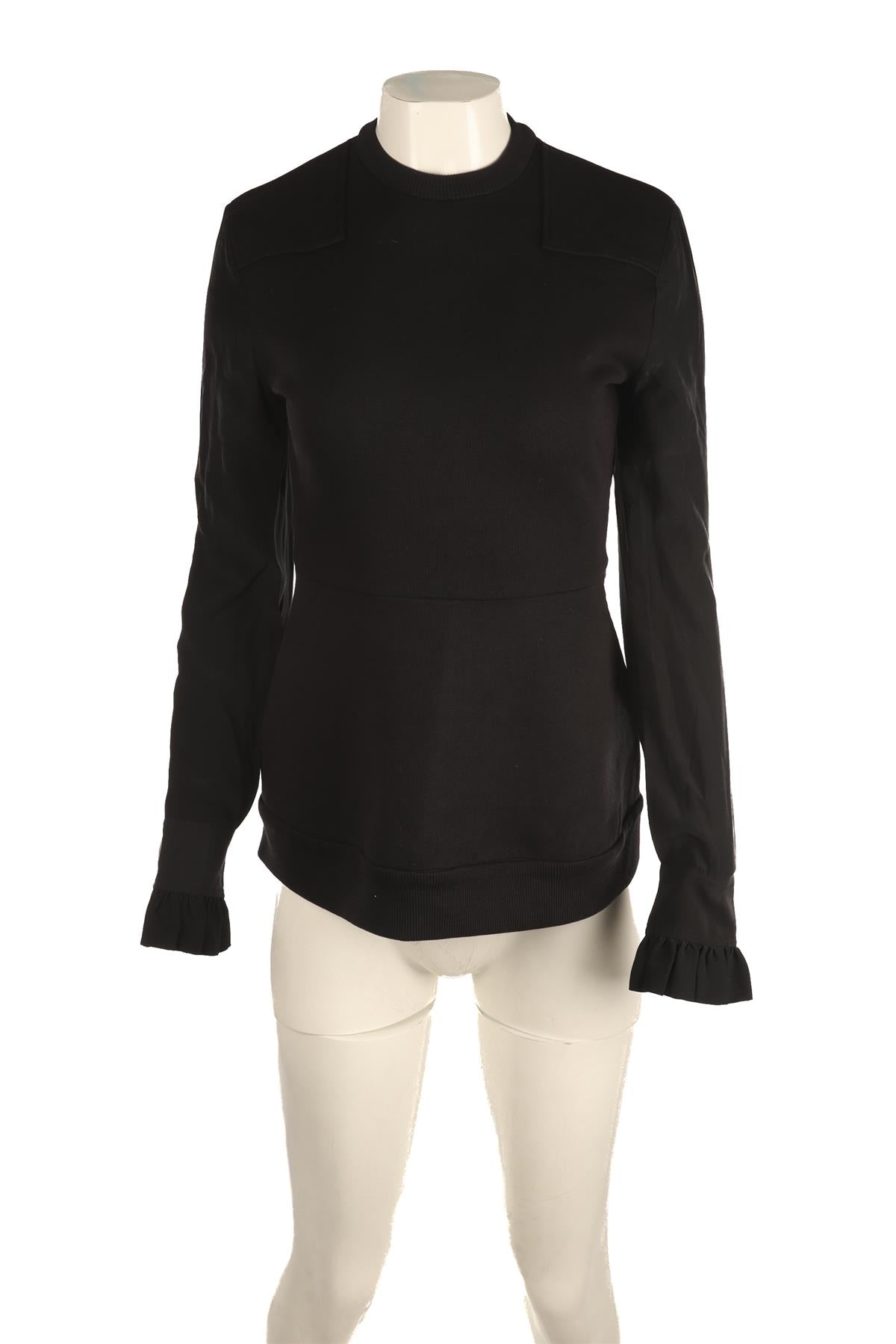 GIVENCHY BLACK COTTON SWEATSHIRT FR 36 UK 8