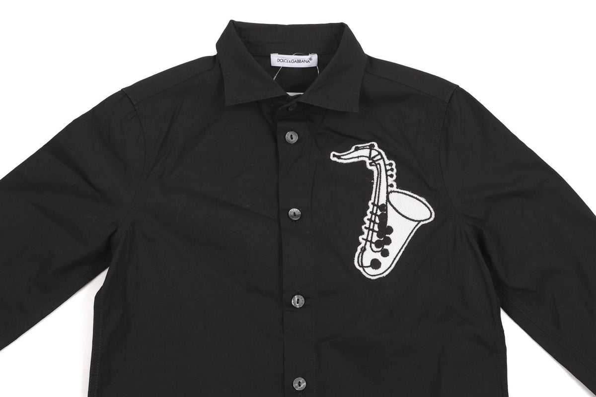 DOLCE & GABBANA BLACK KIDS BOYS SHIRT 3 YEARS