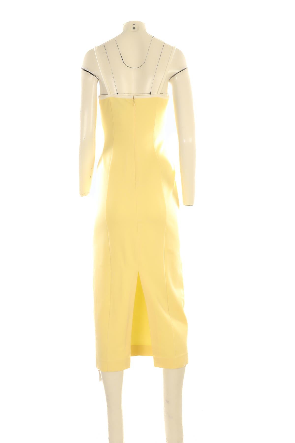 REFORMATION YELLOW KNIT MAXI DRESS SMALL