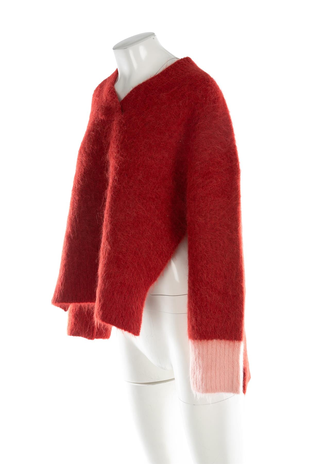 ROKSANDA RED ALPACA SWEATER SMALL