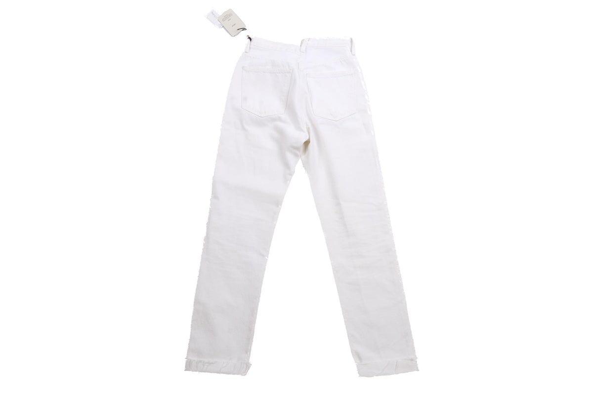 AGOLDE WHITE HIGH RISE STRAIGHT LEG JEANS W25 UK 6-8