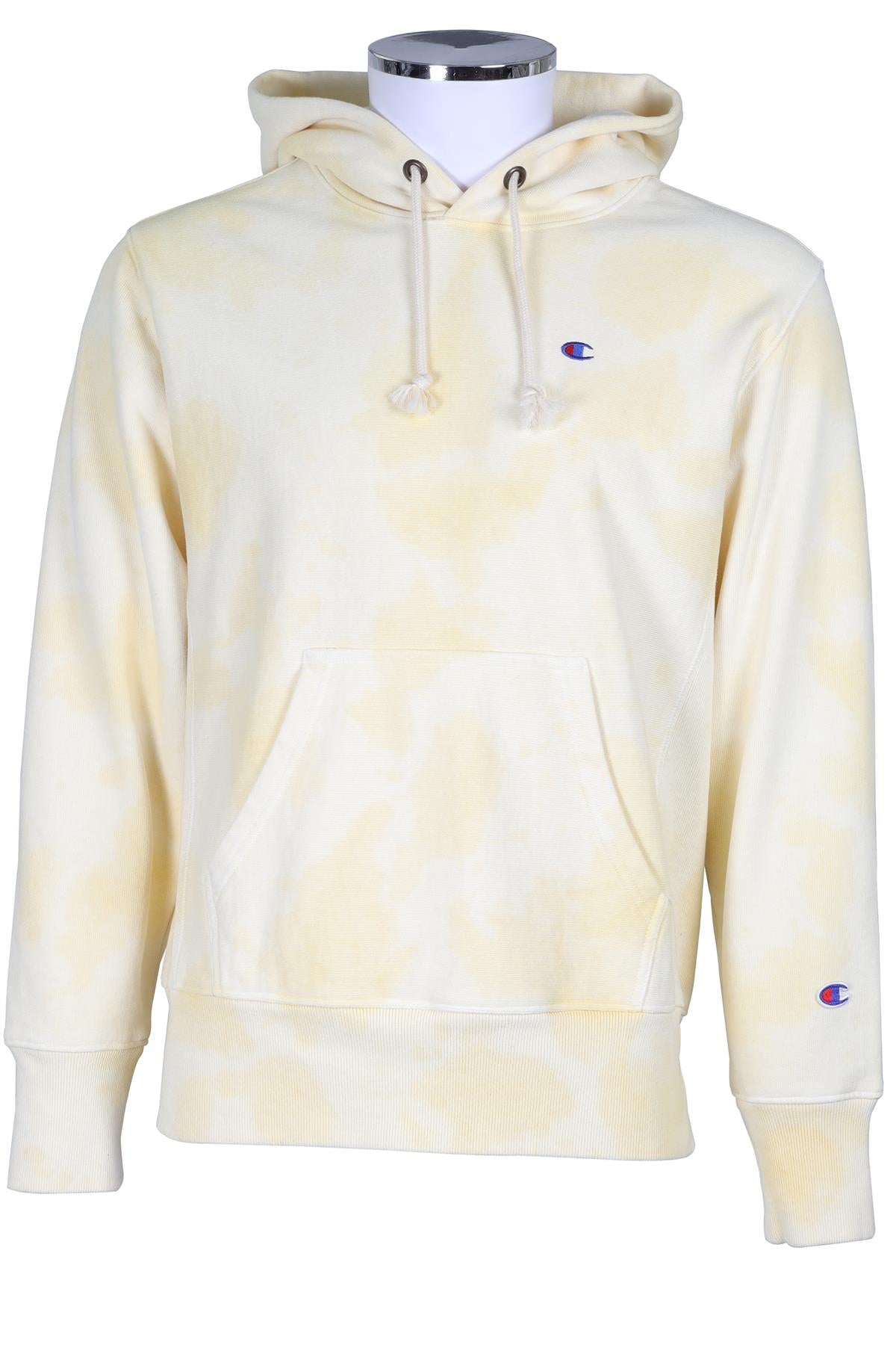 CHAMPION YELLOW COTTON MENS HOODIE MEDIUM