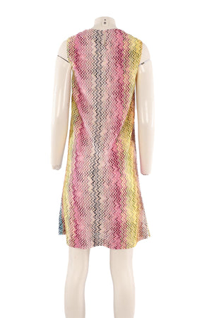 MISSONI MULTI CROCHET MIDI DRESS IT 42 UK 10