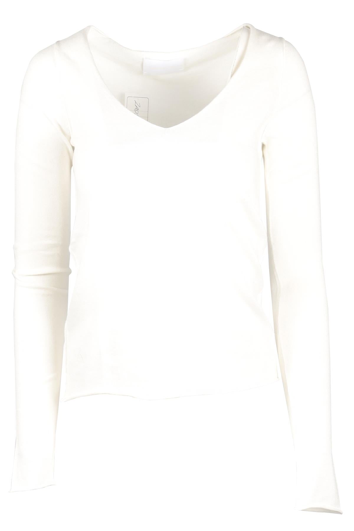ZADIG & VOLTAIRE WHITE COTTON SWEATER XSMALL