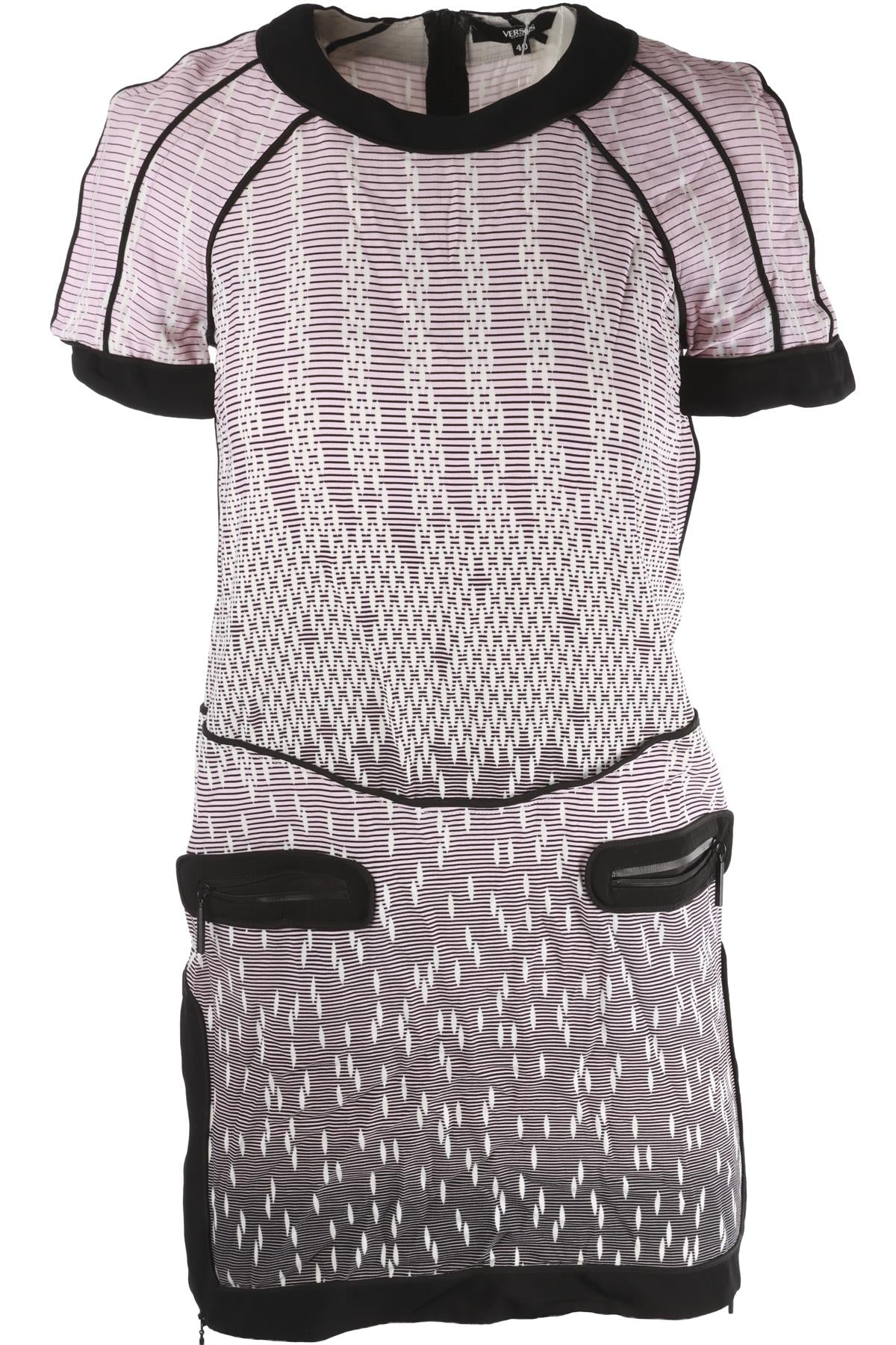 VERSUS VERSACE PINK CREPE MINI DRESS IT 40 UK 8