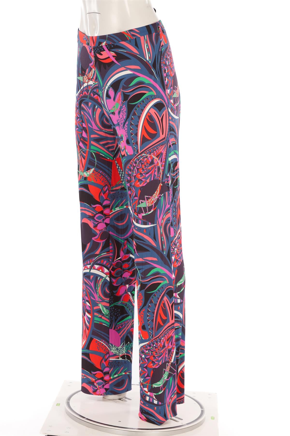EMILIO PUCCI MULTI JERSEY STRAIGHT LEG PANTS IT 46 UK 14