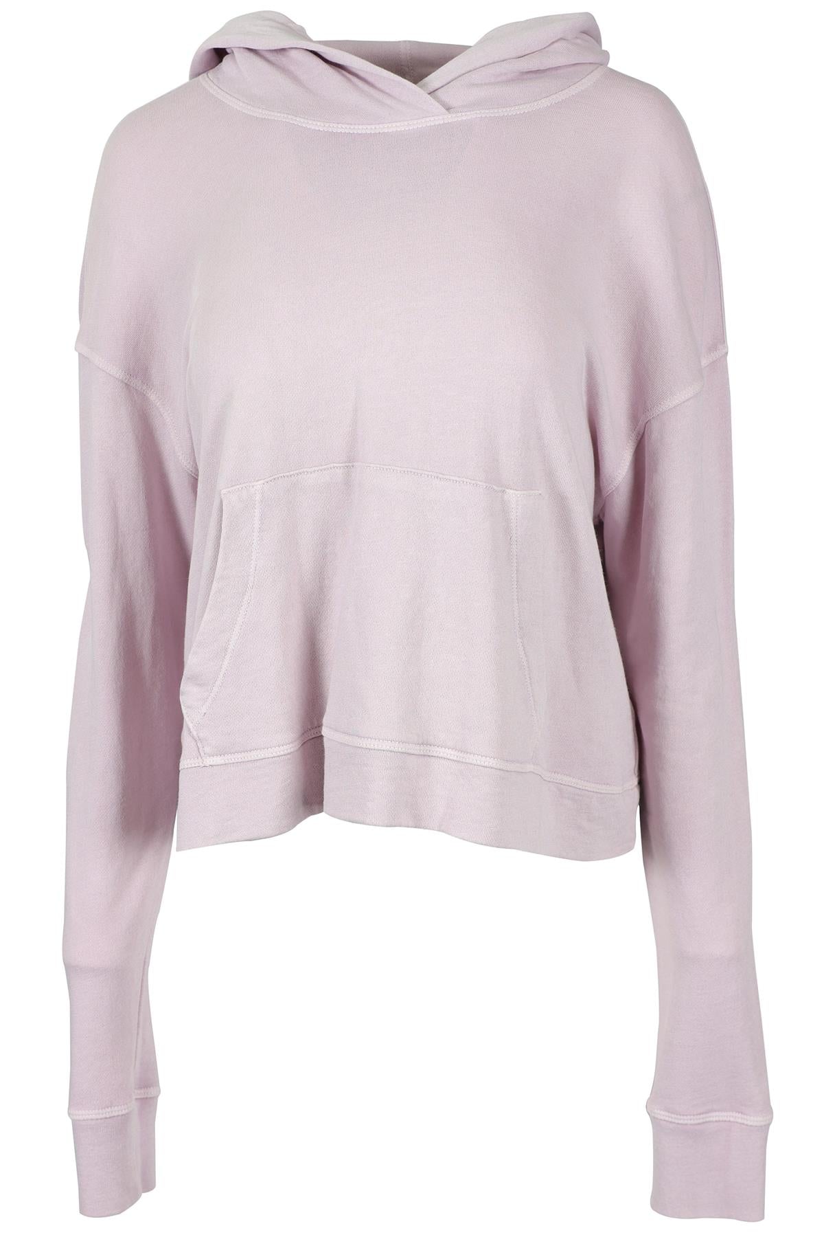 JAMES PERSE PURPLE COTTON HOODIE SMALL