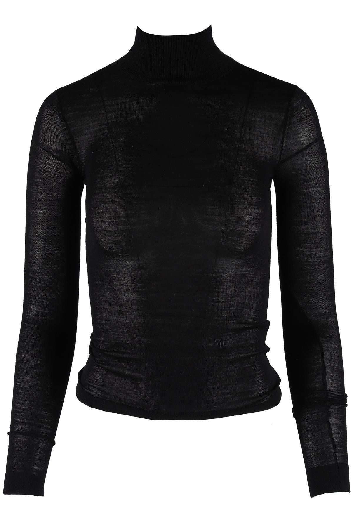 NANUSHKA BLACK WOOL TOP SMALL