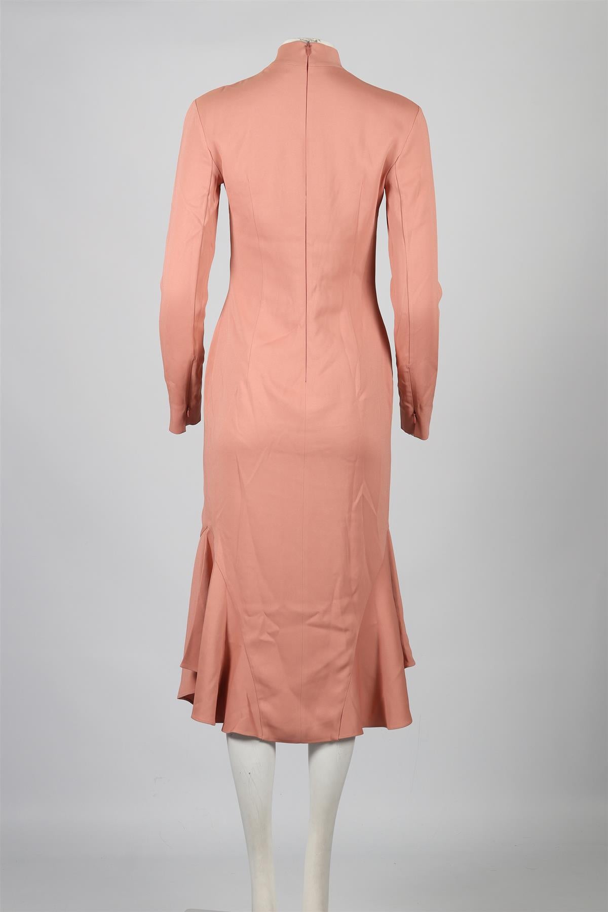 TOM FORD SILK BLEND MIDI DRESS IT 38 UK 6