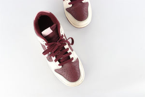 NIKE BURGUNDY LEATHER SNEAKERS EU 40.5 UK 6.5 US 7.5