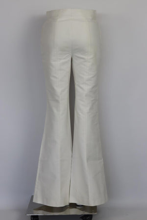 GABRIELA HEARST COTTON BLEND FLARED PANTS IT 38 UK 6