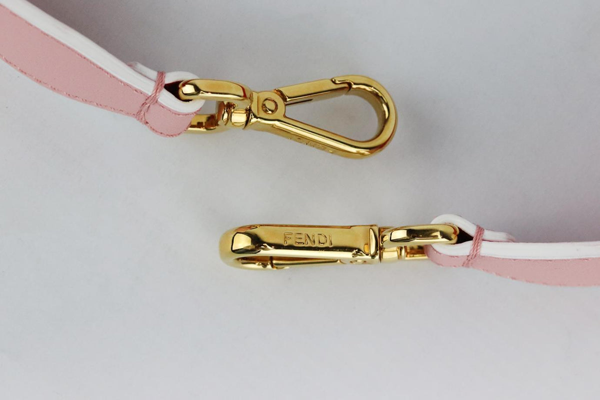 FENDI TWO TONE LEATHER BAG STRAP