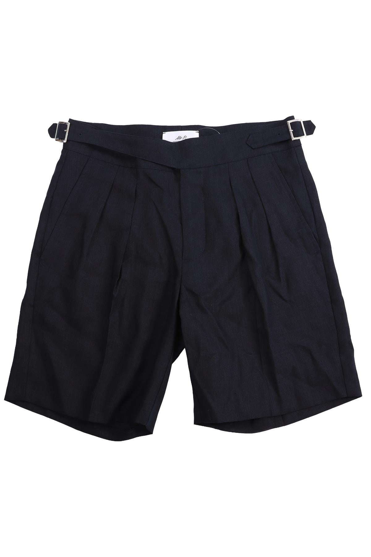 MR P NAVY LINEN SHORTS UK/US W30