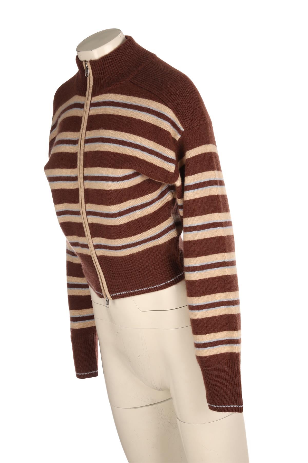 DAIRY BOY BROWN CASHMERE CARDIGAN SMALL