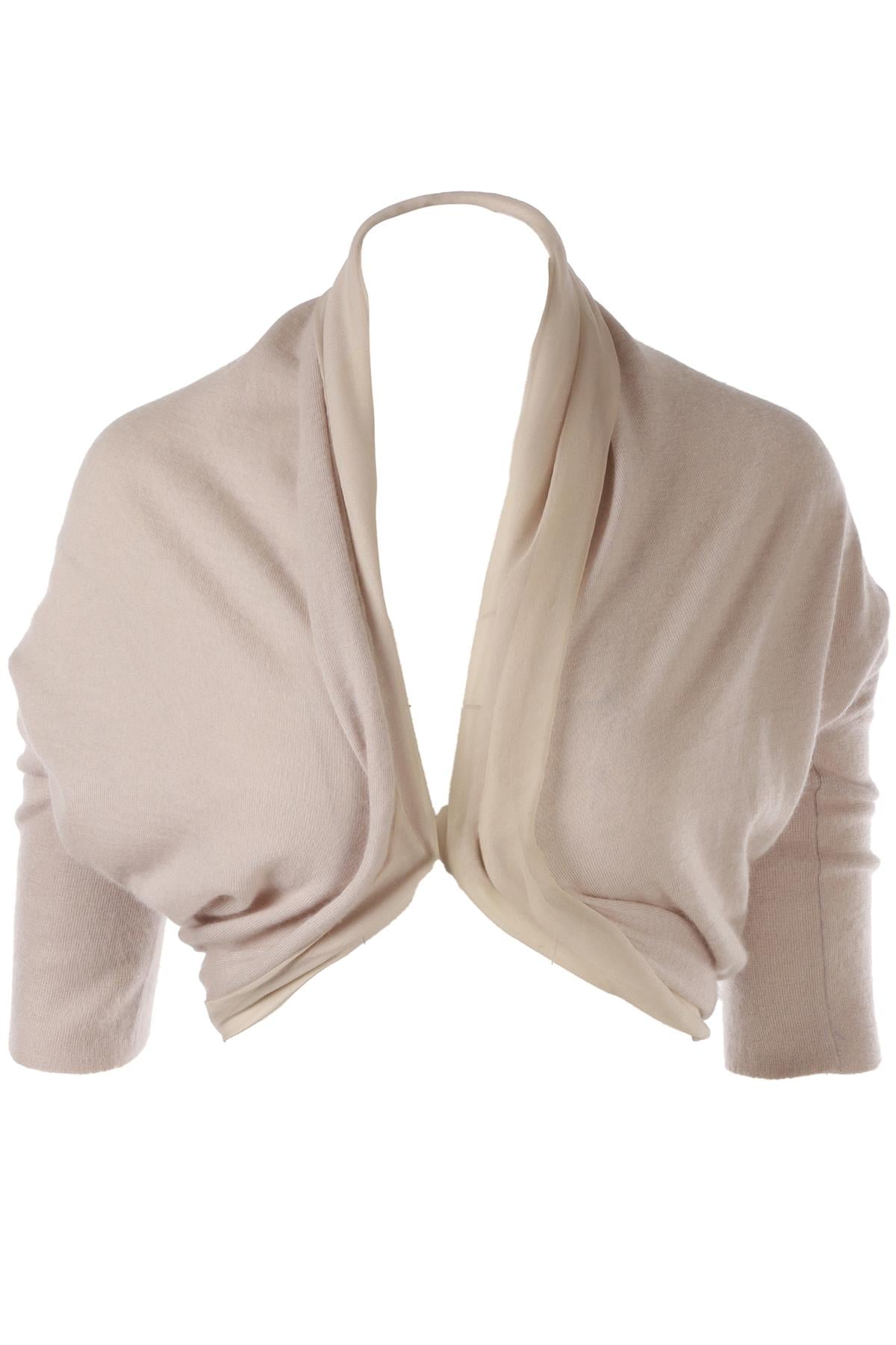 BEIGE CASHMERE CARDIGAN