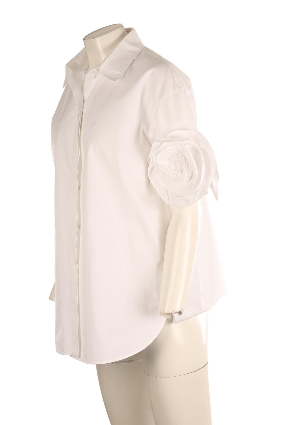 VALENTINO WHITE COTTON SHIRT IT 44 UK 12