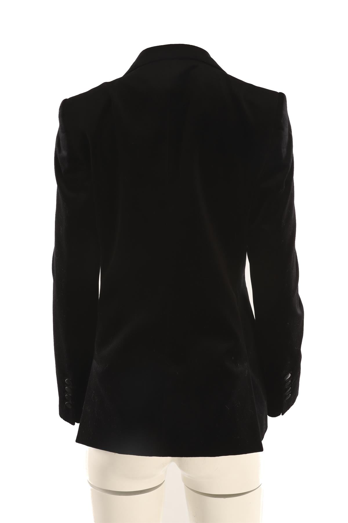 DOLCE & GABBANA BLACK VELVET BLAZER IT 44 UK 12