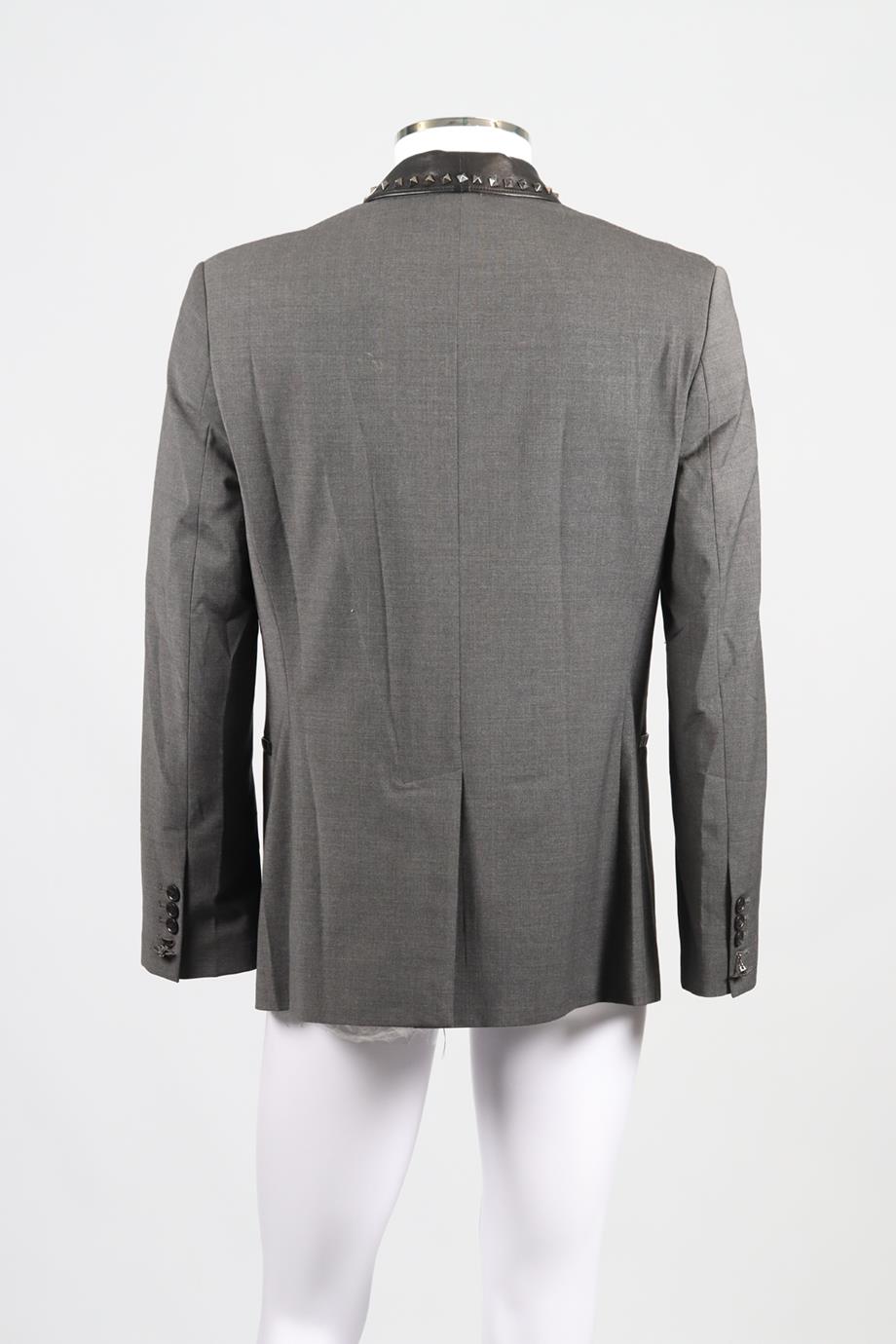 PHILLIP PLEIN MEN'S WOOL BLEND BLAZER XLARGE