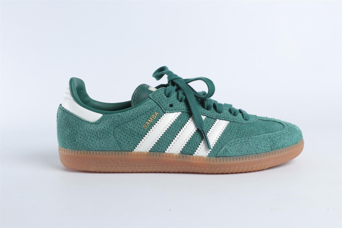 ADIDAS GREEN SAMBA OG 'CORE GREEN' SNEAKERS EU 38.5 UK 5 US 5.5