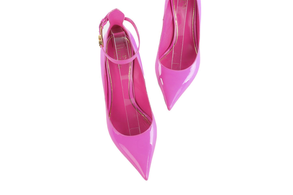 VALENTINO GARAVANI PINK PATENT LEATHER PUMPS EU 39 UK 6 US 9