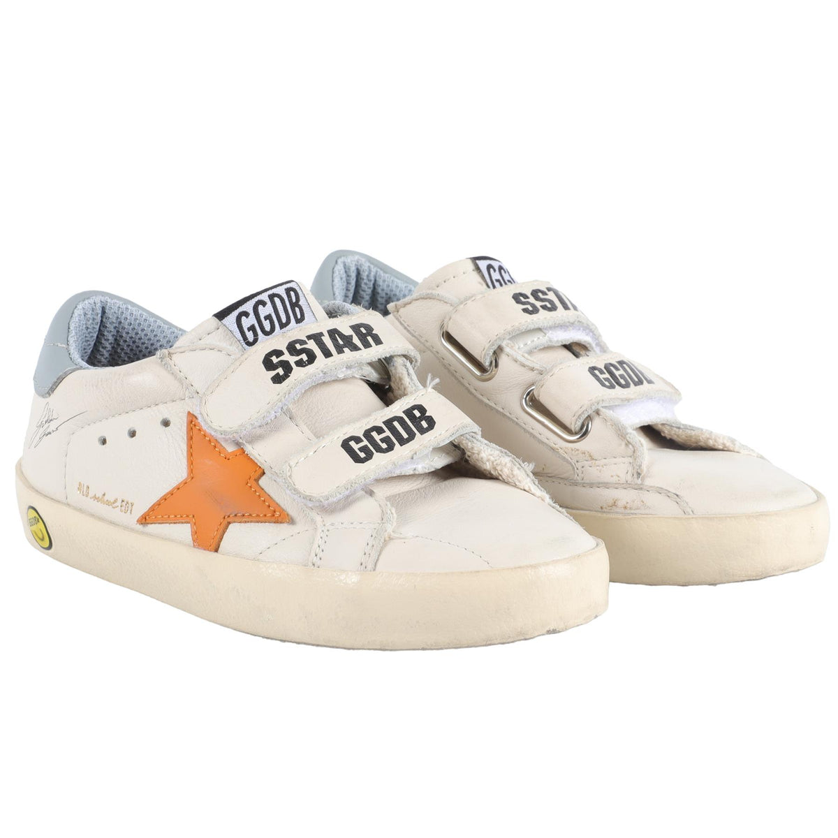 GOLDEN GOOSE DELUXE BRAND CREAM KIDS GIRLS SNEAKERS EU 27 UK 9 US 10