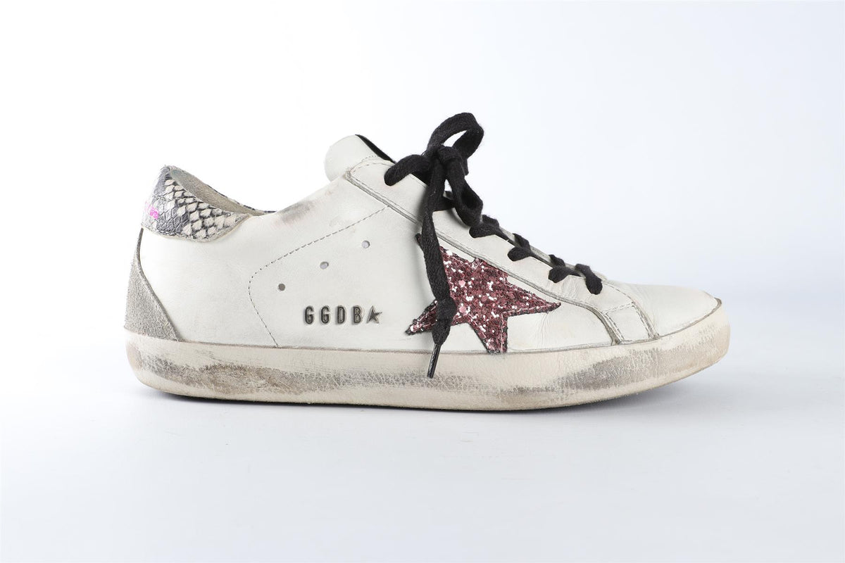 GOLDEN GOOSE DELUXE BRAND WHITE SUPERSTAR LEATHER SNEAKERS EU 38 UK 5 US 8