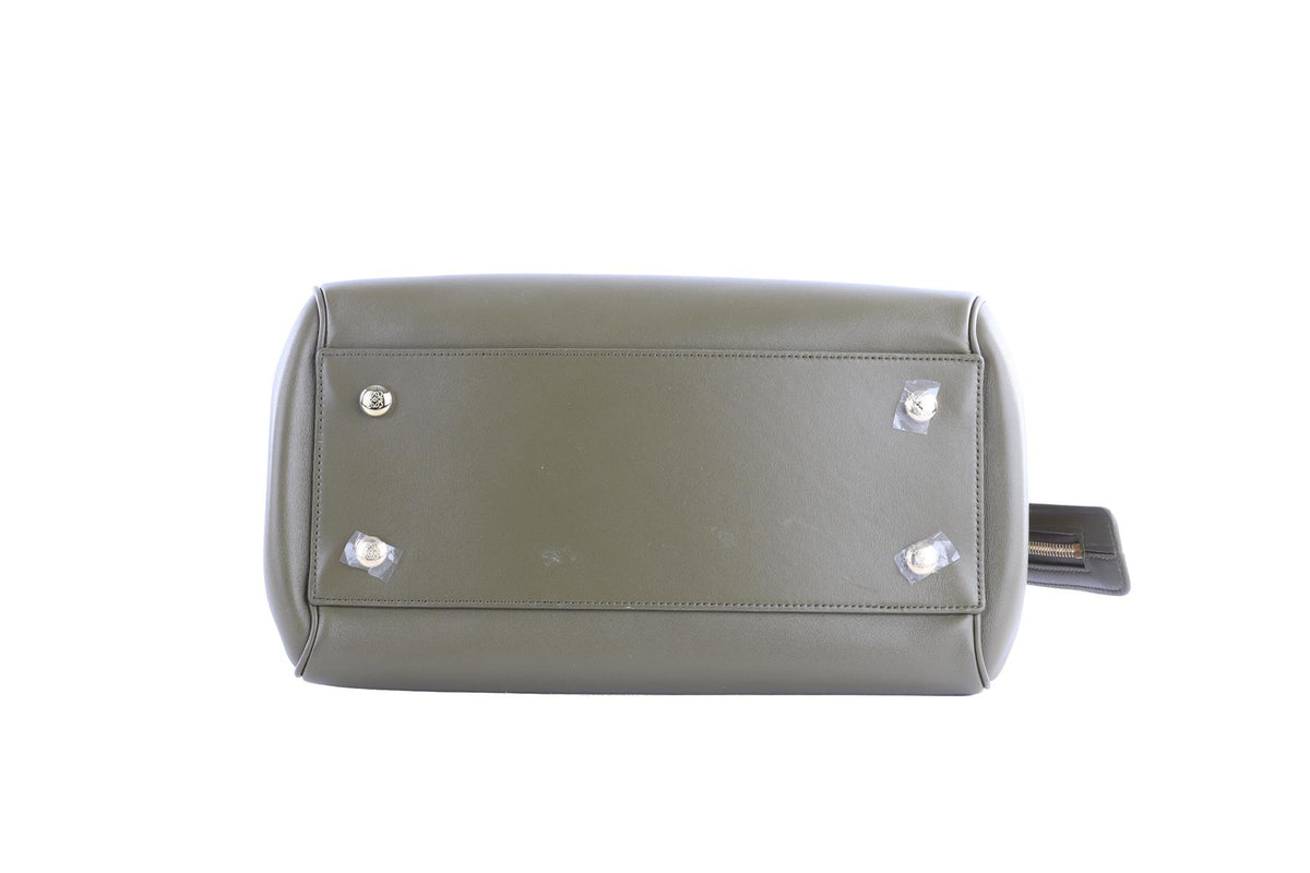 LOEWE GREEN MADRID MEDIUM LEATHER SHOULDER BAG