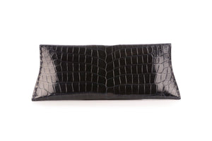 VBH NAVY CROCODILE CLUTCH