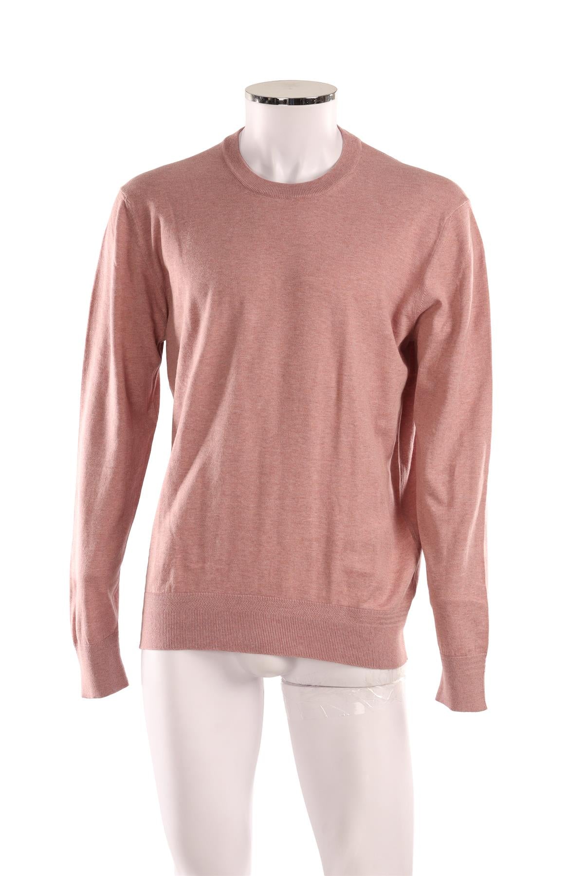 RICHARD JAMES PINK MEN'S COTTON SWEATER LARGE