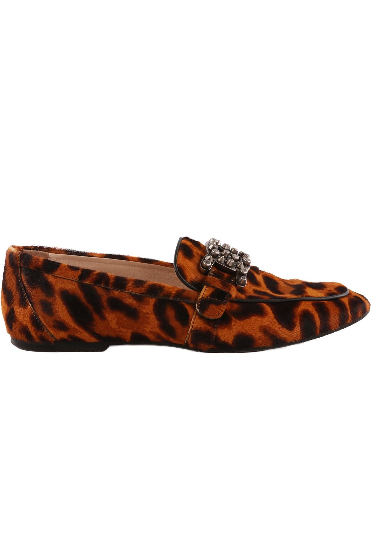 TOD'S BROWN CALF HAIR LOAFERS EU 39 UK 6 US 9