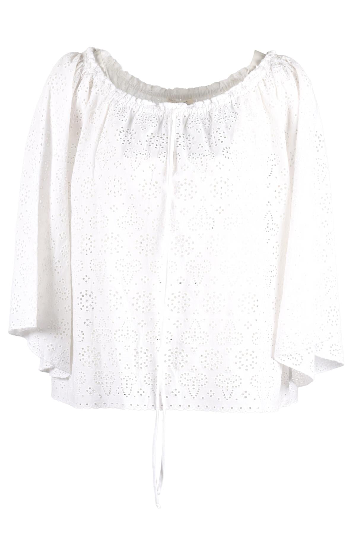 LOVESHACKFANCY WHITE COTTON TOP US 2 UK 6