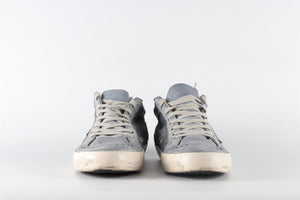 GOLDEN GOOSE DELUXE BRAND BLUE MID STAR LEATHER SNEAKERS EU 40 UK 7 US 10