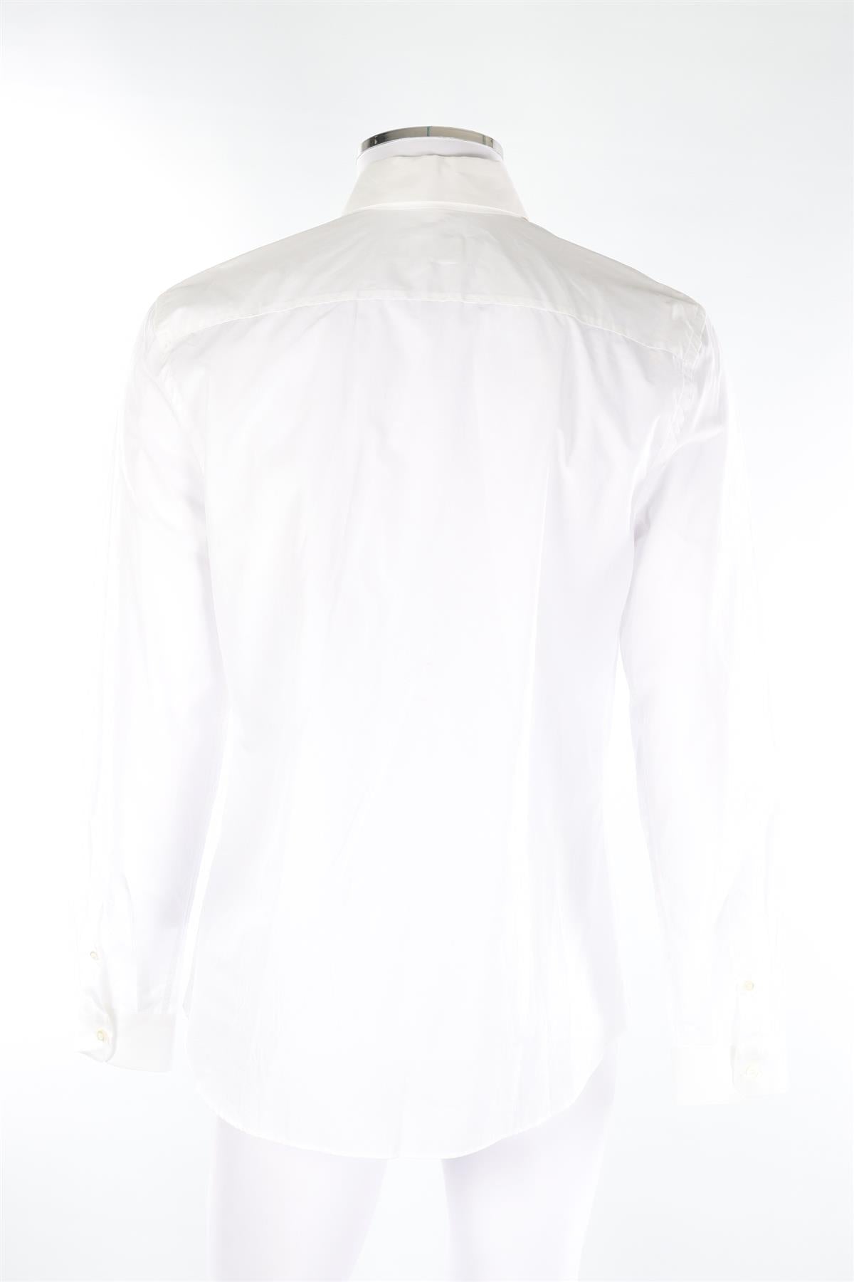 PRADA WHITE MEN'S COTTON SHIRT IT 42 UK 32