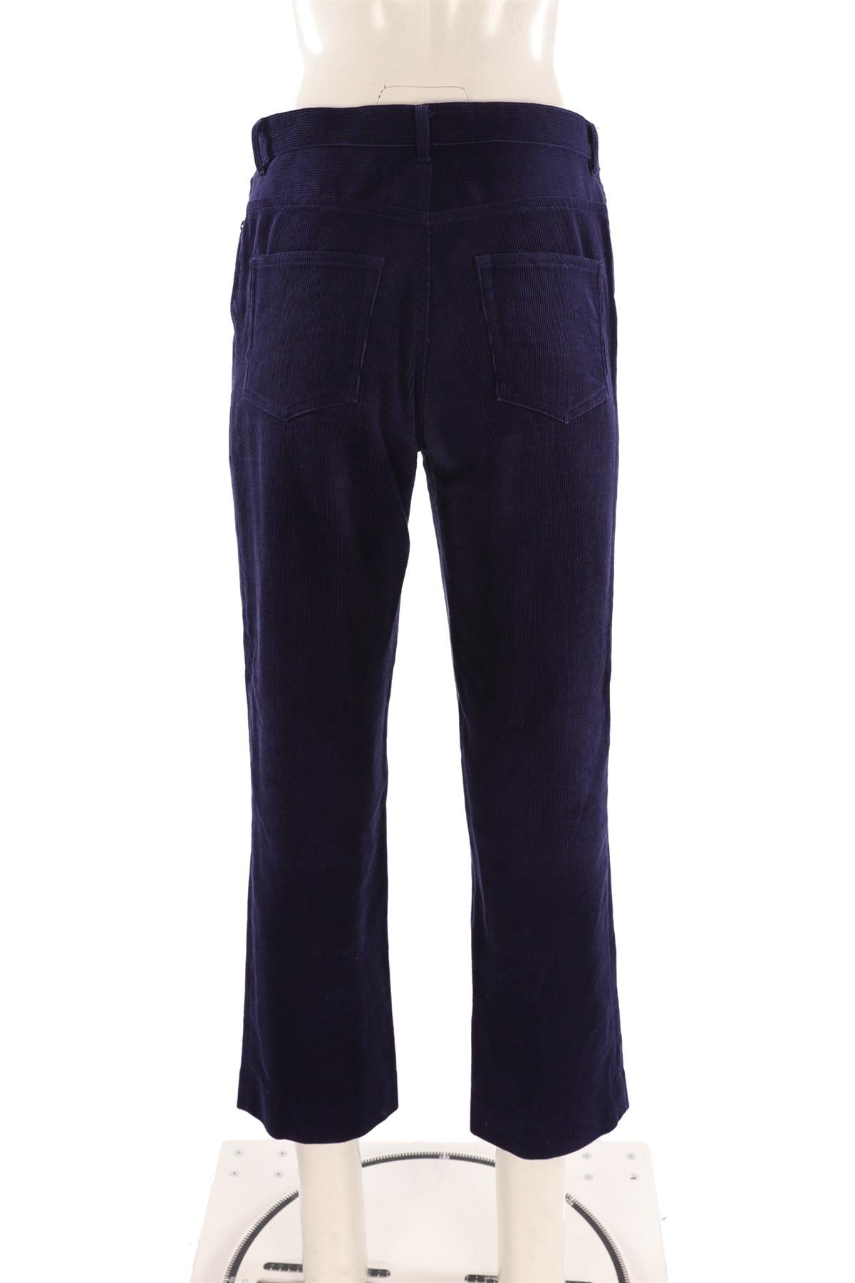 A.P.C JEAN NAVY CORDUROY STRAIGHT LEG PANTS W28 UK 10