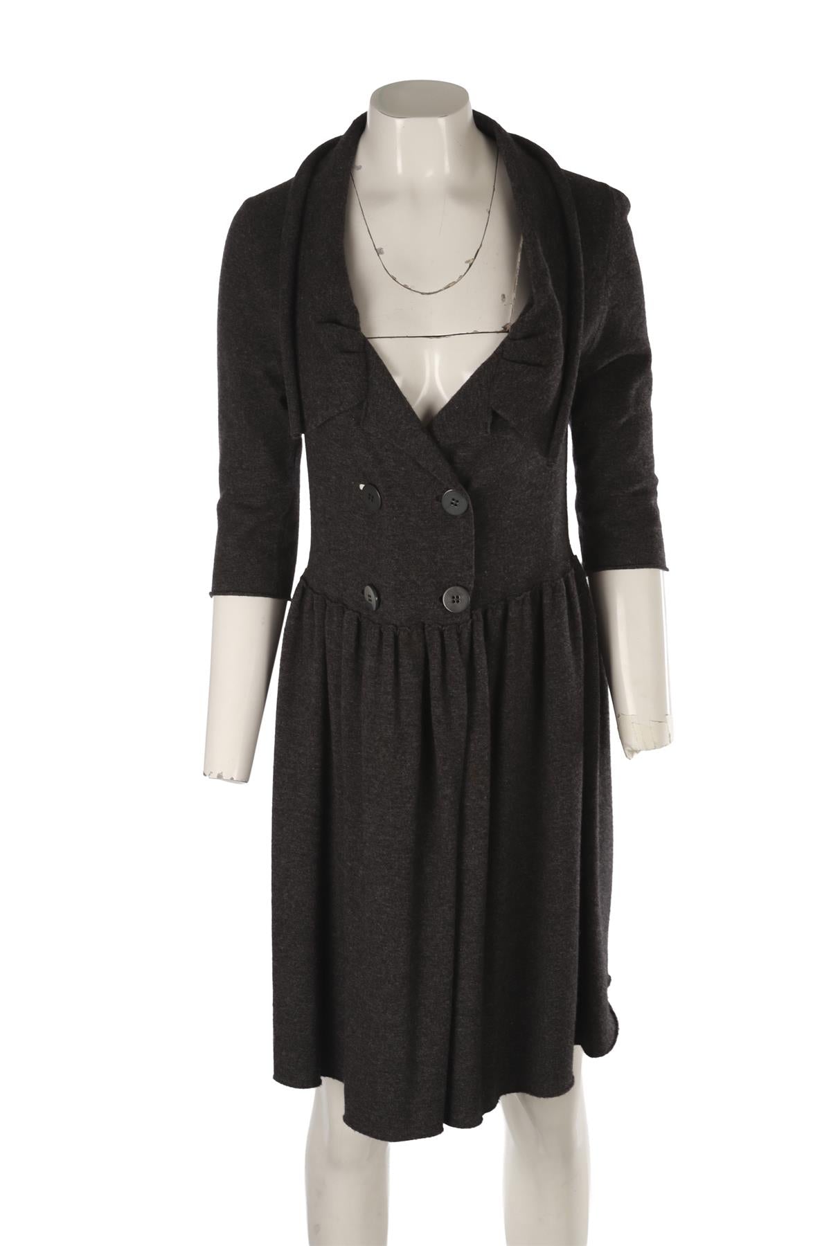 STELLA MCCARTNEY GREY WOOL CARDIGAN IT 40 UK 8