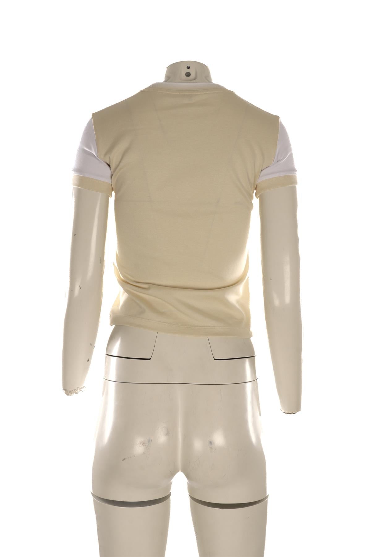 LOEWE CREAM COTTON T-SHIRT SMALL