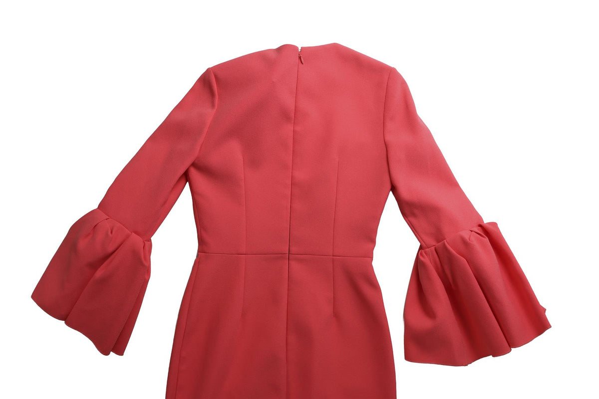 ROKSANDA PINK CREPE MIDI DRESS UK 6