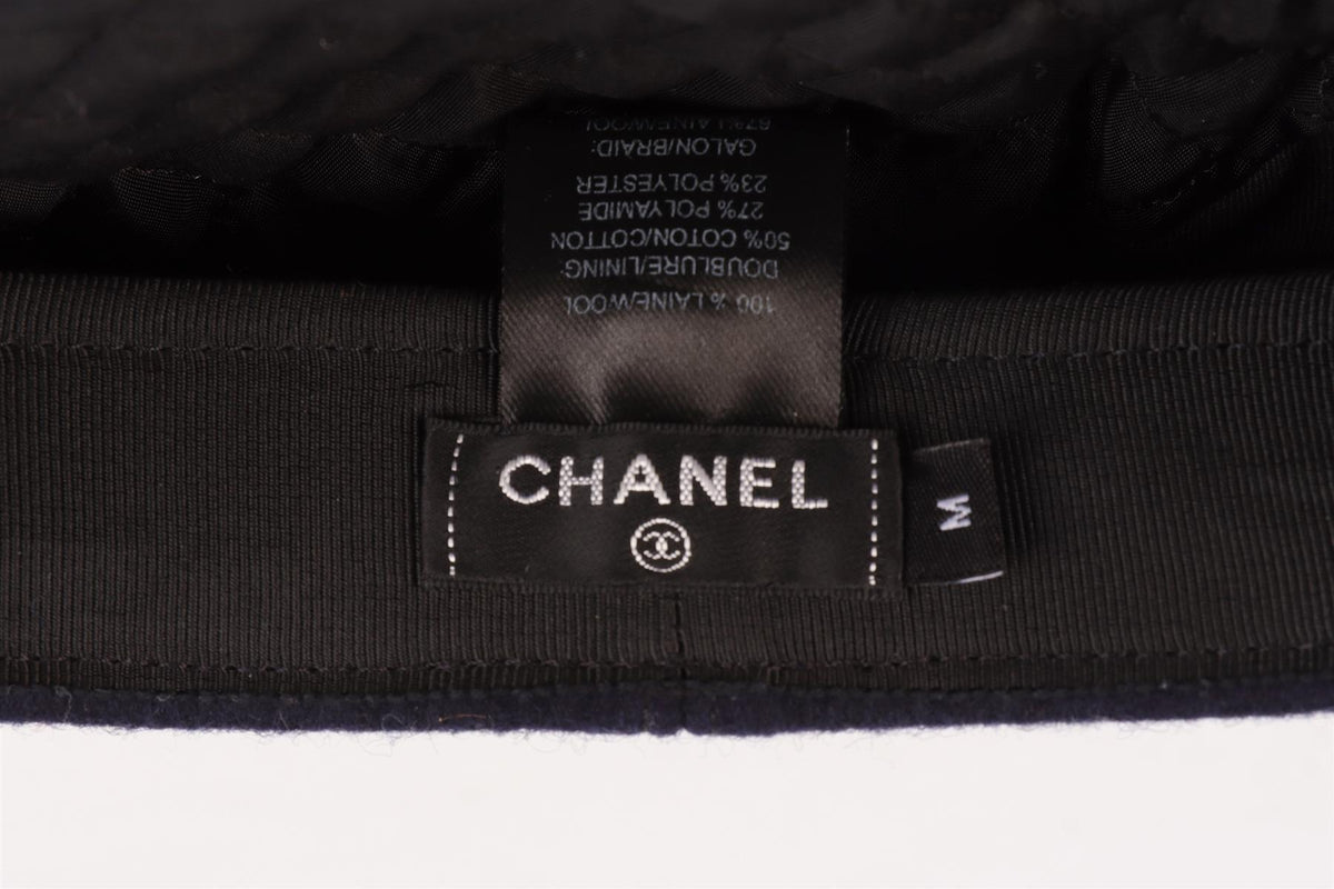CHANEL NAVY 2019 WOOL CAP MEDIUM